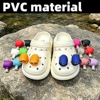 Neu eingetroffen: Vibrationsensor-LED-Blitzlicht für Clogs – Abnehmbares PVC-Schuhlicht-Zubehör für nächtliches Gehen, Radfahren, Camping