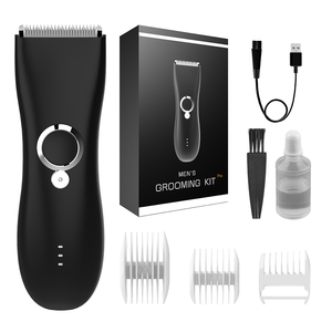 Meilleure tondeuse de toilettage professionnelle sans fil pour hommes, étanche IPX7, lames en céramique en acier inoxydable, autonomie de 50 minutes, <span class=keywords><strong>disque</strong></span> rotatif - Product Image 1