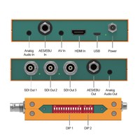 AVMATRIX SC2031 HDMI AV'den 3G-SDI'ya Ölçeklendirme Dönüştürücü, SDI Çıkışları ve AES/EBU Analog Ses Gömme Özelliğiyle Yayın ve Canlı Yayın için