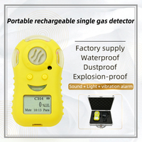 Détecteur de gaz unique Portable CE ATEX CH4 O2 H2S CO CL2 H2 CO2 NOx détecteur d'alarme de gaz