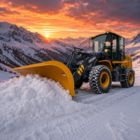 Pelle à neige robuste pour camion avec moteur et lame coulissante pour un déneigement efficace des allées et le déblaiement des routes