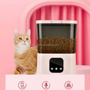Alimentador automático de perros y gatos de gran capacidad CE para viajes, contenedor de alimentos secos/húmedos de 5l con alertas de aplicaciones - Product Image 3