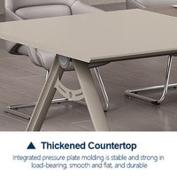 Mobilier de bureau, table de conférence exécutive pour 20 personnes, table de bureau, table de salle de réunion