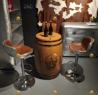 Tabouret de bar vintage Aviator, coque en aluminium rivetée, chaise de bar réglable, tabouret de bar industriel pour usage commercial et domestique
