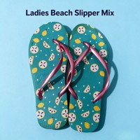 0,48 Dollar GLL062 Tongs de plage pour femmes, couleurs assorties, imprimé floral, chaussures décontractées d'extérieur, motifs variés, vente en gros