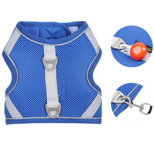 <span class=keywords><strong>Arnés</strong></span> ajustable de malla para perros, accesorio personalizado con reflectante para mascotas - Product Image 3
