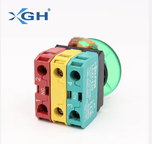 La22e Đỏ/Xanh/Vàng trở lại tạm thời nhựa nấm đầu <span class=keywords><strong>push</strong></span> <span class=keywords><strong>button</strong></span> với đèn - Product Image 5