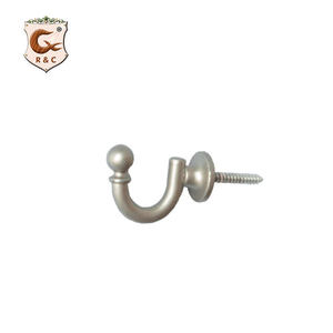 Nhà Sản Xuất Hiện Đại Chất Lượng Cao Rèm Phụ Kiện Tường Móc Kim Loại Rèm Tieback Móc - Product Image 3