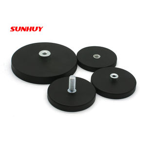 맞춤형 차량용 락 라이트 고프로 마그네틱 마운트 네오디뮴 고무 코팅 팟 자석 22mm 31mm 36mm 43mm 66mm 88mm M4 M5 M6 - Product Image 1