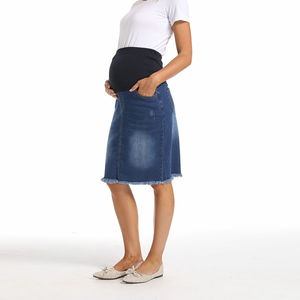 Falda informal de cintura alta para mujer, vestidos de maternidad transpirables de alta calidad, faldas cortas de verano para mujeres embarazadas - Product Image 5