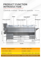 Borstelrol groentewas- en schilmachine, aardappel-was- en schilmachine, wortelwas- en schilmachine, wortelgroentewas- en schilmachine