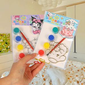 Sanrio – ensemble de peinture colorée translucide pour enfants, jouets à dessiner, matériel en papier unisexe de 3 à 6 ans - Product Image 1