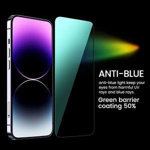 Protection d'écran en verre trempé à couverture intégrale certifiée TUV, dureté 9H, avec <span class=keywords><strong>filtre</strong></span> <span class=keywords><strong>anti</strong></span>-<span class=keywords><strong>lumière</strong></span> <span class=keywords><strong>bleue</strong></span> pour téléphone portable - Product Image 5