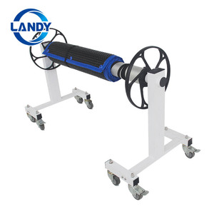 รถเข็นม้วนผ้าคลุมสระว่ายน้ำ Landy ทำจากอลูมิเนียมอัลลอย รับน้ำหนักได้ 60 กก. ปรับความยาวได้ เหมาะสำหรับสระว่ายน้ำในบ้านพักตากอากาศส่วนตัว - Product Image 1