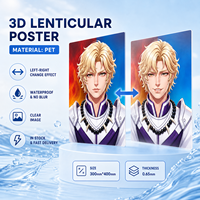 Póster de Anime Japonés Lenticular 3D de 30*40 cm, Imágenes Animadas en Movimiento, Decoración de Pared, Venta al Por Mayor