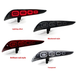 New 12V <b>LED</b> Rear Tail <b>Light</b> Streamer Turn Signal Demon King Bull Assembly Restoration for 18-22 <b>Red</b> Lens Color for 2021- L - Product Image 6