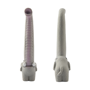 Nunbellpets látex ecológico interactivo cuello largo elefante perro masticar juguete Molar morder bola pollo/cerdo/vaca forma interior/exterior - Product Image 2