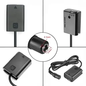 AC-PW20อะแดปเตอร์แปลงไฟ AC NP-FW50ชุดแบตเตอรี่ปลอมสำหรับ <span class=keywords><strong>Sony</strong></span> <span class=keywords><strong>Alpha</strong></span> A5100 <span class=keywords><strong>A6000</strong></span> A6100 A6300 A6400 A6500 ZV-E10 A7 A7R กล้อง - Product Image 3