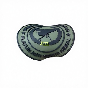 Custom High Quality 3D Soft PVC Canvas Lace Iron-On Embossed Rubber Patches Multi-Shape for <b>Hats</b> Clothes <b>Bags</b> Eco-Friendly Made - Product Image 3