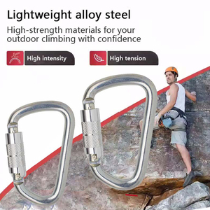 Gancho <span class=keywords><strong>de</strong></span> mosquetón <span class=keywords><strong>de</strong></span> alta calidad para <span class=keywords><strong>escalada</strong></span> en roca Mosquetón <span class=keywords><strong>de</strong></span> <span class=keywords><strong>escalada</strong></span> Tipo D - Product Image 4