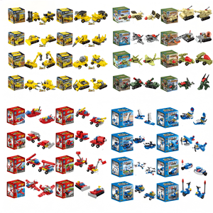 Set di Blocchi da Costruzione Mini 2-in-1 HTL, Giocattolo Educativo DIY per Bambini, Mattoncini a Particelle Piccole, Serie Militare e Polizia - Product Image 6