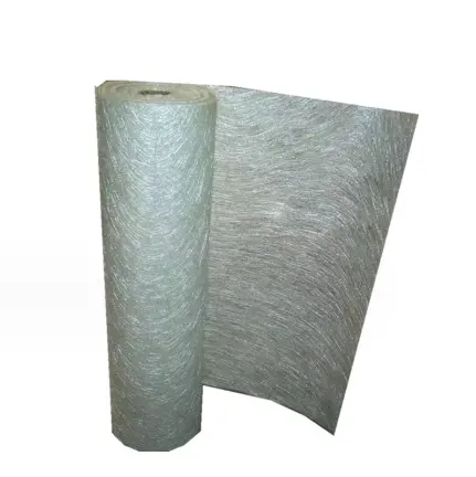 Filtro de fibra de vidro tanque de armazenamento de material de construção de feltro de seda cru 300g produção e fornecimento do fabricante