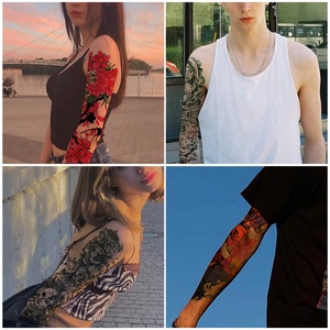 Le maniche del tatuaggio dell'autoadesivo temporaneo impermeabile all'ingrosso le braccia colorate del tatuaggio del braccio pieno sono uomini e donne popolari - Product Image 3