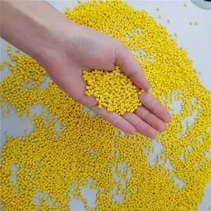 Masterbatch in granuli di colore giallo personalizzato per materie plastiche