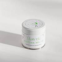 Boîtes à matcha rondes personnalisées en gros, en fer blanc de qualité supérieure, hermétiques et anti-lumière, pour coffrets cadeaux de matcha, emballages réutilisables
