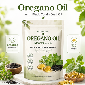 Gélules d'huile d'<span class=keywords><strong>origan</strong></span> Naturherb avec huile de graines de cumin noir, 4500 mg par portion |   En stock, supplément OEM personnalisé à marque privée - Product Image 5