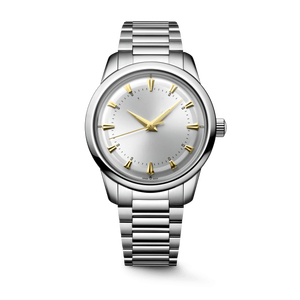 Montre de ville en acier inoxydable avec cadran vert et index en or rose Longinesing - Product Image 3