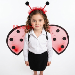 MS PARTYMENT Ailes de Coccinelle pour Halloween, Accessoires de Performance COS pour Fêtes et Mascarades - Product Image 1