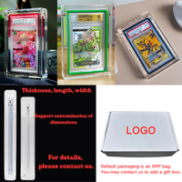 Kotak Penyimpanan Kartu Graded PSA Akrilik, Tempat Kartu Koleksi Graded, Kotak Display Slab untuk PSA dengan Tutup Magnetik Pelindung