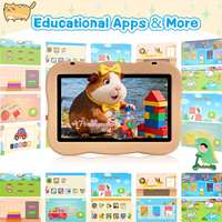 Tablette éducative pour enfants 7 pouces, best-seller, nouvelle, Android 12, MTK Quad Core, 4 Go + 32 Go, batterie 3000 mAh, Wi-Fi, résolution 1024x600