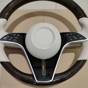 Conversión de Volantes de <span class=keywords><strong>Mercedes</strong></span>-Benz Clase C, Clase E, Clase S, Clase GL, W213 a Estilo <span class=keywords><strong>Maybach</strong></span> con Madera de Caoba y Cuero Genuino - Product Image 3