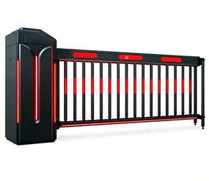 Barreras de Tráfico Inteligentes, Barrera para Vehículos, Valla Anticollisión de Alta Resistencia con Sistema de Reconocimiento de Matrículas - Product Image 1