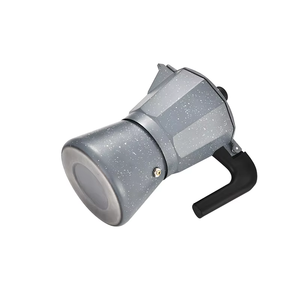 Cafetière à expresso pour cuisinière, capable de produire du café expresso, 3 tasses (5 oz), en aluminium et noir, cafetière moka - Product Image 5