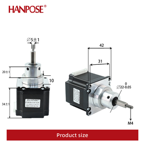 Hanpose <span class=keywords><strong>Nema</strong></span> 23 <span class=keywords><strong>57</strong></span>สกรูแบบแกนคงที่มอเตอร์57HF56-T10*4-20 56มม. 2.8A 3.1V สเต็ปเปอร์มอเตอร์แบบยืดหดได้ - Product Image 5
