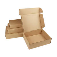 Boîte en carton ondulé personnalisée avec impression de logo pour l'expédition, l'emballage postal et la vente au détail, carton kraft robuste avec design de marque