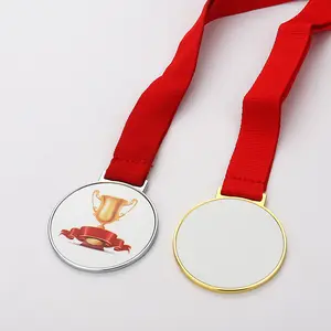 Rubysub süblimasyon boş madalya maraton koşu oyunları gümüş altın spor ödül Metal madalya