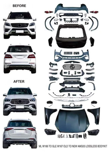 Kit de Carrocería para Mercedes-Benz <span class=keywords><strong>ML</strong></span> W166 a GLE W167 Modelo <span class=keywords><strong>AMG</strong></span> <span class=keywords><strong>63</strong></span>, Incluye Parachoques, Parrilla, Capó, Guardabarros y Faros Delanteros - Product Image 2