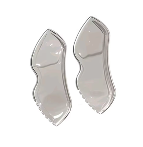 Engraved Custom Logo Stainless Steel Metal Gua Sha Scraping Board for Face - Product Image 4