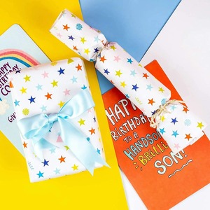 Custom Eco-Friendly Recyclable Double-Sided Digital Printed <b>Tissue</b> <b>Paper</b> Roll Stars <b>Pattern</b> for Birthday Gift Wrapping - Product Image 5