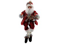 Poupée psychique Halloween rouge faite à la main ornements de Noël Père Noël figurine de fée de Noël décoration de jouet de sorcière de Festival