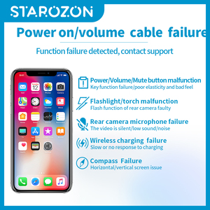 STAROZON, botón <span class=keywords><strong>de</strong></span> encendido y <span class=keywords><strong>apagado</strong></span> <span class=keywords><strong>de</strong></span> volumen, añadir cables flexibles inalámbricos para <span class=keywords><strong>iPhone</strong></span> <span class=keywords><strong>12</strong></span>/12Pro, reemplazar piezas <span class=keywords><strong>de</strong></span> repuesto móviles, accesorio para teléfono móvil - Product Image 3