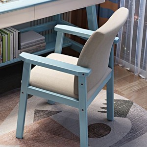 <b>Solid</b> <b>Wood</b> Office Chair With Backrest Modern Simple Study <b>Desk</b> Chair For Home Office Use - Product Image 3