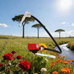 ปั๊มถ่ายโอนน้ำมันแบบมอเตอร์ DC ใช้พลังงานจากแบตเตอรี่ USB พร้อมหัวฉีดแบบแมนนวล สายยางปล่อยน้ำมัน 4 หัวต่อ 3.8GPM แรงดันต่ำ สำหรับใช้ในยานยนต์ OEM - Product Image 3