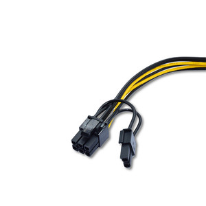15pin SATA erkek 8pin(6 + <span class=keywords><strong>2</strong></span>) PCI-E güç  uzatma kablosu 18AWG SATA kablosu - Product Image 4