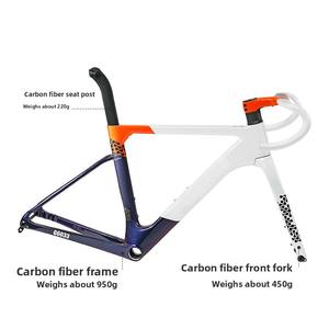 Cadre R18 700C Ultra-Léger en Fibre <span class=keywords><strong>de</strong></span> Carbone avec Frein à Disque, Adapté pour Vélos <span class=keywords><strong>de</strong></span> <span class=keywords><strong>Route</strong></span> et BMX, Fabriqué en Fibre <span class=keywords><strong>de</strong></span> Carbone - Product Image 3