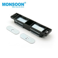 Fermeture magnétique double pour porte de placard de cuisine, en plastique et fer, robuste et moderne